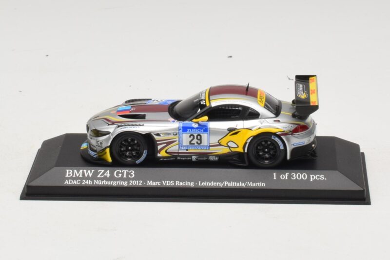 BMW Z4 GT3 VDS Racing #29 B. Leinders / M. Palttala 24 Hours of Nurburgring 2012 Minichamps 1:43 437122929 Metaal