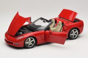Chevrolet Corvette C6 Cabriolet Rood AUTOart 1:18 71221 Metaal — afbeelding 2 van 8