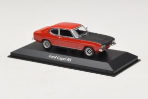 Ford Capri I Rood Met Zwarte Motorkap Maxichamps 1:43 940085801 Metaal — afbeelding 3 van 4