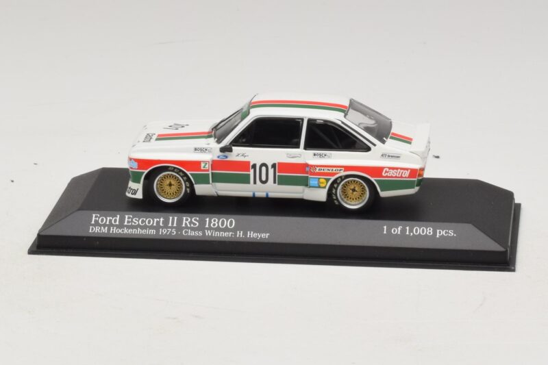 Ford Escort Mk2 RS1800 #10 H. Heyer Class Winner DRM Hockenheim 1975 Minichamps 1:43 400758491 Metaal