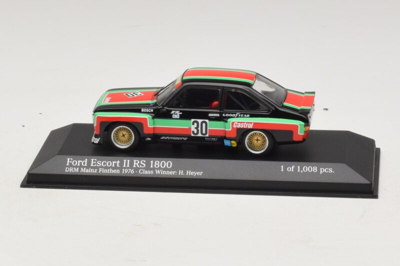 Ford Escort Mk2 RS1800 #30 H. Heyer Class Winner DRM Mainz-Finthen 1976 Minichamps 1:43 400768430 Metaal