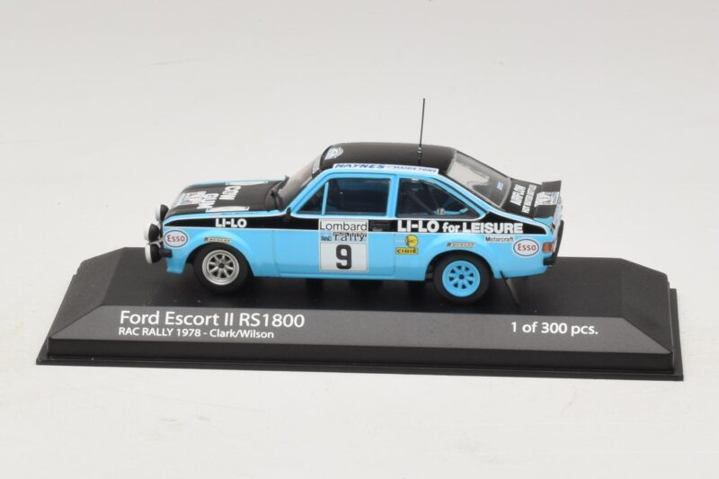 Ford Escort Mk2 RS1800 #9 R. Clark / Wilson RAC Rally 1978 Minichamps 1:43 Ford Escort Mk2 RS1800 #9 R. Clark / Wilson RAC Rally 1978 Minichamps 1:43 400788409 Metaal