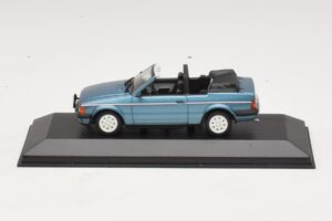 Ford Escort Mk3 Cabriolet Blauw Metallic Minichamps 1:43 400085030 Metaal