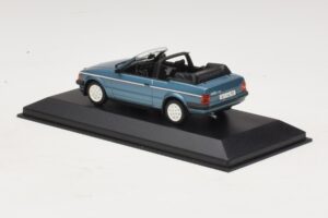 Ford Escort Mk3 Cabriolet Blauw Metallic Minichamps 1:43 400085030 Metaal — afbeelding 3 van 4