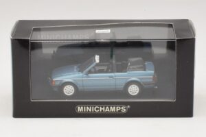Ford Escort Mk3 Cabriolet Blauw Metallic Minichamps 1:43 400085030 Metaal — afbeelding 4 van 4
