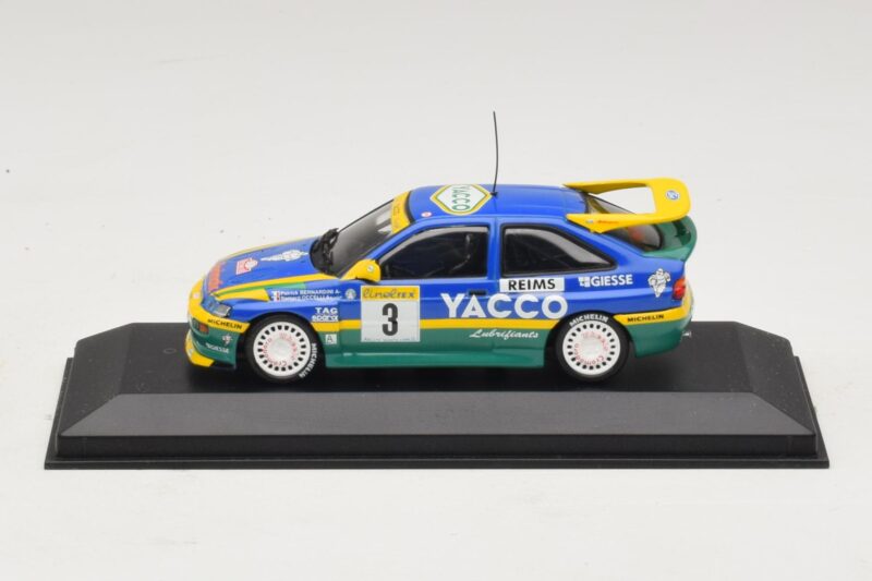 Ford Escort RS #3 Bernardini / Occelli Rally Monte Carlo Winner 1996 Minichamps 1:43 430968203 Metaal