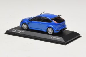 Ford Focus RS Mk2 Blauw Metallic Minichamps 1:43 400088101 Metaal — afbeelding 3 van 4