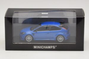 Ford Focus RS Mk2 Blauw Metallic Minichamps 1:43 400088101 Metaal — afbeelding 4 van 4
