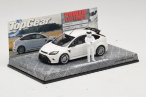 Ford Focus RS Mk2 Top Gear Wit Met Figuur Minichamps 1:43 519438810 Metaal — afbeelding 2 van 5