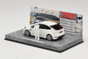 Ford Focus RS Mk2 Top Gear Wit Met Figuur Minichamps 1:43 519438810 Metaal — afbeelding 3 van 5