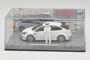 Ford Focus RS Mk2 Top Gear Wit Met Figuur Minichamps 1:43 519438810 Metaal — afbeelding 4 van 5