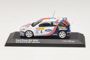 Ford Focus RS WRC #4 C. McRae / N. Grist Rally Monte Carlo 2001 Minichamps 1:43 430018904 Metaal