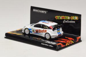 Ford Focus RS WRC #46 V. Rossi / C. Cassina RAC Rally 2007 Beschadigde Doos Minichamps 1:43 400078446-O1 Metaal — afbeelding 3 van 5