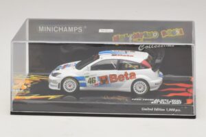 Ford Focus RS WRC #46 V. Rossi / C. Cassina RAC Rally 2007 Beschadigde Doos Minichamps 1:43 400078446-O1 Metaal — afbeelding 4 van 5