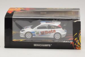 Ford Focus RS WRC #46 V. Rossi / C. Cassina RAC Rally 2007 Beschadigde Doos Minichamps 1:43 400078446-O1 Metaal — afbeelding 5 van 5