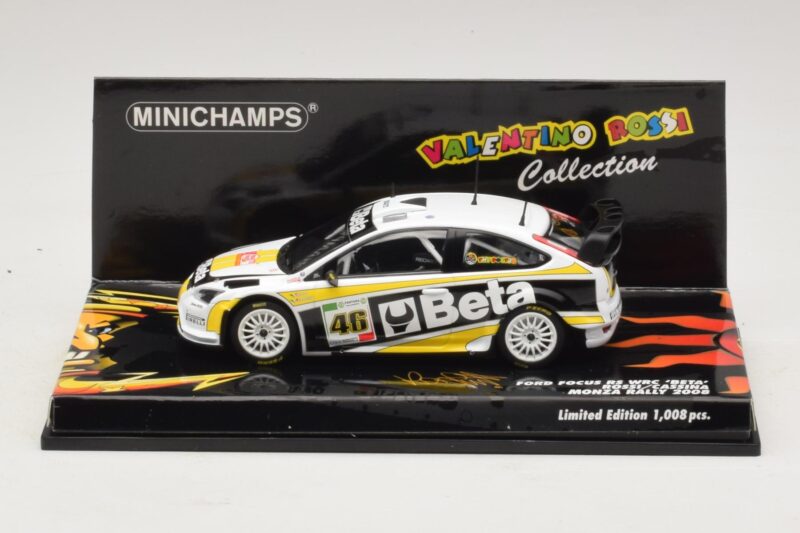 Ford Focus RS WRC #46 V. Rossi / C. Cassina Monza Rally Show 2008 Minichamps 1:43 400088946 Metaal