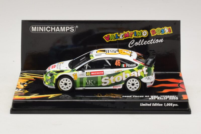 Ford Focus RS WRC #46 V. Rossi / C. Cassina RAC Rally 2008 Minichamps 1:43 400088146 Metaal