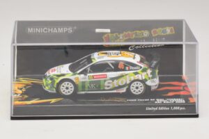 Ford Focus RS WRC #46 V. Rossi / C. Cassina RAC Rally 2008 Minichamps 1:43 400088146 Metaal — afbeelding 4 van 5