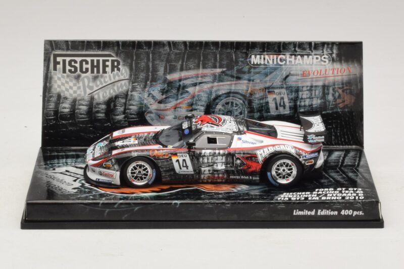 Ford GT GT3 Fisher #14 M. Eskelinen / Nygaard FIA GT3 European Championship Brno 2010 Minichamps 1:43 437108414 Metaal
