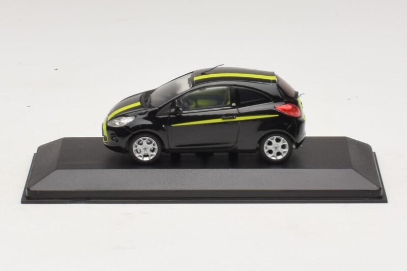 Ford Ka Mk2 Zwart Geel Minichamps 1:43 400088200 Metaal