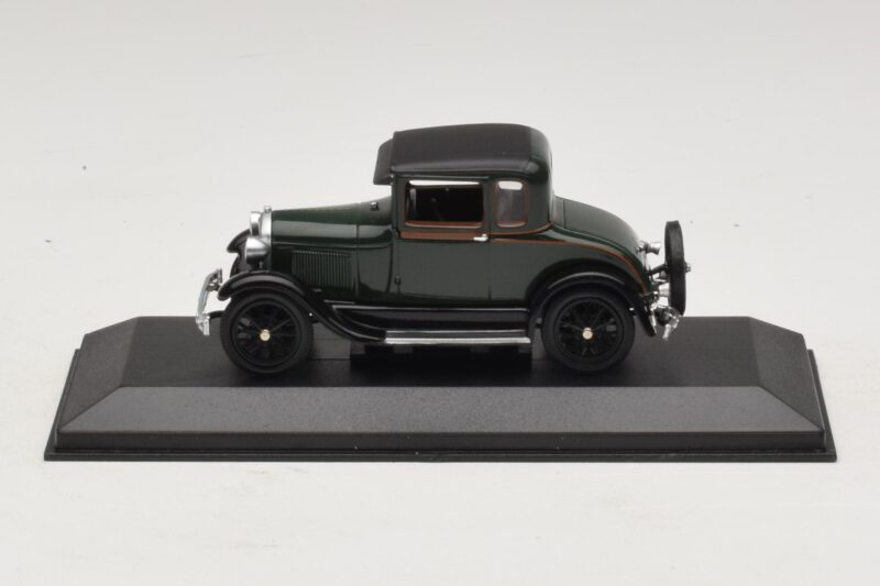 Ford Model A Standard Coupe Donkergroen Minichamps 1:43 400082101 Metaal