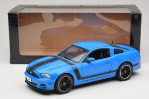 Ford Mustang Boss 302 S197 Blauw Shelby Collectibles 1:18 25414S Metaal — afbeelding 8 van 8