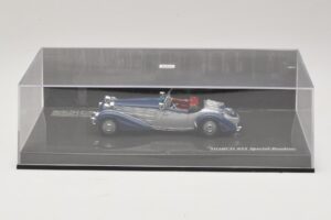 Horch 855 Special Roadster Zilver Blauw Minichamps 1:43 436014202 Metaal — afbeelding 5 van 5
