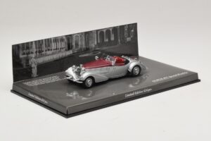 Horch 855 Spezial Roadster Zilver Rood Minichamps 1:43 436014206 Metaal — afbeelding 2 van 5