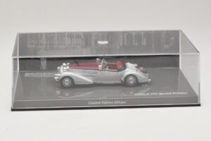 Horch 855 Spezial Roadster Zilver Rood Minichamps 1:43 436014206 Metaal — afbeelding 5 van 5