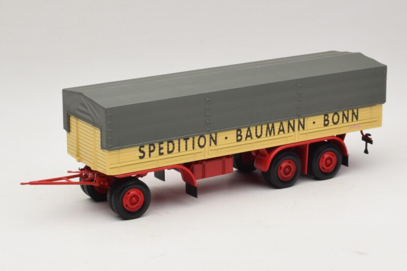 Kassbohrer Platte Aanhanger Baumann Bonn Minichamps 1:43 439161097 Metaal