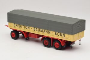 Kassbohrer Platte Aanhanger Baumann Bonn Minichamps 1:43 439161097 Metaal — afbeelding 5 van 6