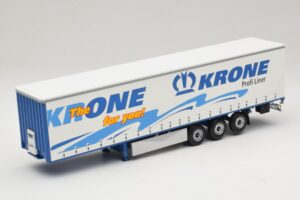 Krone Profiliner Gearticuleerde Schuifzeilenoplegger Minichamps 1:43 439911120 Metaal