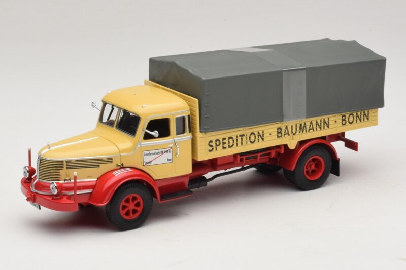 Krupp Titan Platte Vrachtwagen Baumann Bonn Minichamps 1:43 439069025 Metaal