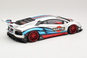 Lamborghini Aventador LB Works Martini Livery AUTOart 1:18 79185 Composiet — afbeelding 3 van 8