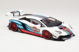 Lamborghini Aventador LB Works Martini Livery AUTOart 1:18 79185 Composiet — afbeelding 6 van 8
