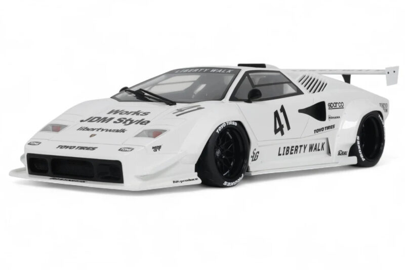 Lamborghini Countach LB-Works Wit GT Spirit 1:18 Z356-WH Hars