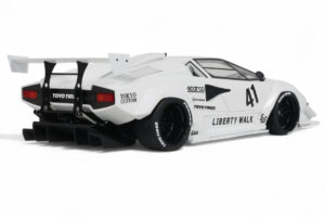 Lamborghini Countach LB-Works Wit GT Spirit 1:18 Z356-WH Hars — afbeelding 2 van 5