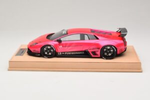 Lamborghini Murcielago Liberty Walk Glanzend Roze AB Models 1:18 REMC044 Hars — afbeelding 3 van 7