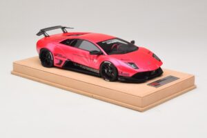 Lamborghini Murcielago Liberty Walk Glanzend Roze AB Models 1:18 REMC044 Hars — afbeelding 4 van 7