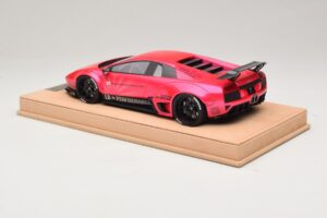 Lamborghini Murcielago Liberty Walk Glanzend Roze AB Models 1:18 REMC044 Hars — afbeelding 5 van 7