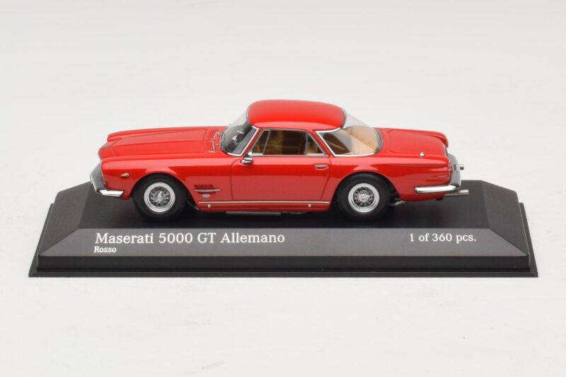 Maserati 5000 GT Allemano Rood Minichamps 1:43 437123321 Metaal