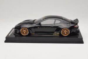 Maserati GranTurismo Liberty Walk Zwart met Gouden Velgen AB Models 1:18 MAS-LB08-C Hars — afbeelding 3 van 7