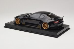 Maserati GranTurismo Liberty Walk Zwart met Gouden Velgen AB Models 1:18 MAS-LB08-C Hars — afbeelding 5 van 7