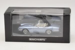 Maserati Mistral Spyder Light Blue Metallic Minichamps 1:43 437123432 Metaal — afbeelding 4 van 4
