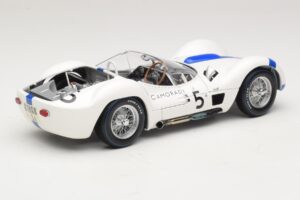 Maserati Tipo 61 #5 S. Moss / D. Gurney Camoradi ADAC 1000km Nurburgring Winner 1960 Minichamps 1:18 100601205 Metaal — afbeelding 3 van 8