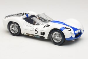 Maserati Tipo 61 #5 S. Moss / D. Gurney Camoradi ADAC 1000km Nurburgring Winner 1960 Minichamps 1:18 100601205 Metaal — afbeelding 6 van 8