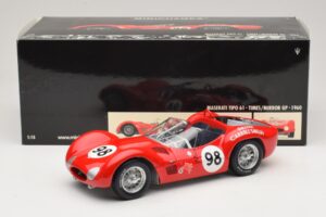 Maserati Tipo 61 #98 C. Shelby Times Mirror Grand Prix for Sportscars 1960 Minichamps 1:18 100601298 Metaal — afbeelding 8 van 8
