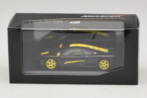McLaren F1 Zwart Met Gele Strepen Minichamps 1:43 MCLAREN004 Metaal — afbeelding 4 van 4