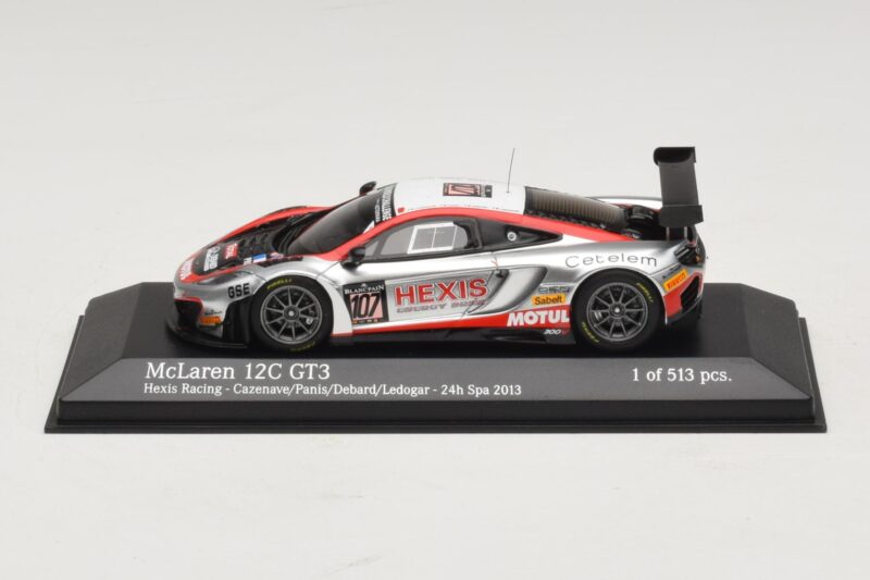McLaren MP4-12C GT3 #107 Hexis Racing Cazenave / O. Panis 24 Hours of Spa 2013 Minichamps 1:43 437131397 Metaal
