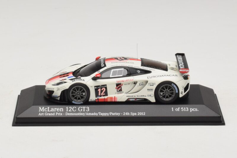 McLaren MP4-12C GT3 #12 Art Grand Prix Demoustier / Amado 24 Hours of Spa 2012 Minichamps 1:43 437121312 Metaal